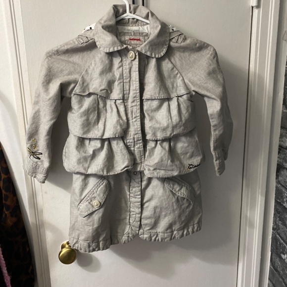 Designer Catimini jacket/ coat linen and cotton 5 years - Picture 2 of 7